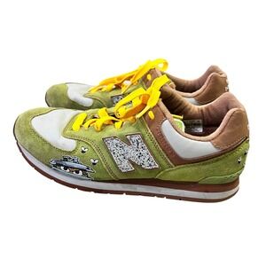 New Balance 574 Sesame Street Collaboration Green‎ Suede Sneakers Women's US 6